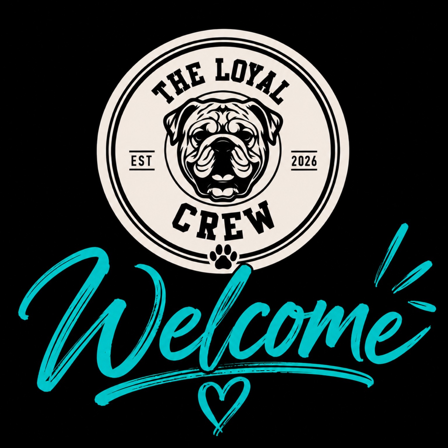 The Loyal Crew bulldog logo